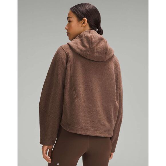 Lululemon‎ Womens Lounge Athleisure Sporty Looped Terry Fleece Half Zip Hoodie 2 - Picture 2 of 8